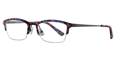 Takumi Eyeglasses TK1034 Dark Blue & Red & Black & White/50