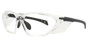 Hudson Optical Eyeglasses H10P Clear With Black (CLEAR SS)/CLR