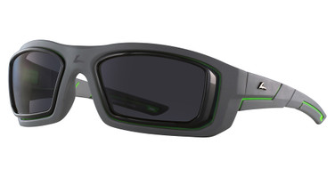 Hilco Eyeglasses Fusion Matte Metallic Grey/Lime Green