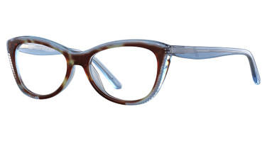 Paradox Eyeglasses P5028 Brown & Crystal Blue/10