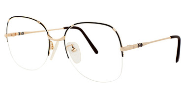 Elan Collection Eyeglasses 42 Black/Gold