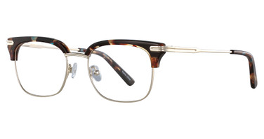 Easyclip Eyeglasses EC423 Brown Marbled & Gold/10
