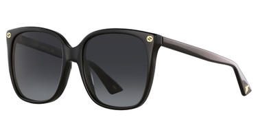Gucci Eyeglasses GG0022S Black-Black-Grey/001