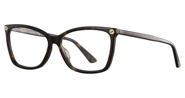 Gucci GG0025O Avana-Avana-Transparent/002