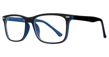 Zimco Eyeglasses Attitudes 42 Black/Blue Rubber