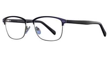 Continental Optical Imports Eyeglasses Fregossi 654 Navy/Silver