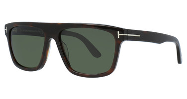 Tom Ford Eyeglasses FT0628 dark havana / green/52N