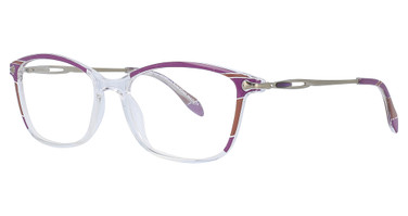 ClearVision Eyeglasses Arabella Aubergine Multi