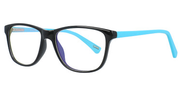Mutual Optics Eyeglasses P3202 BLK-MBLUE/C16