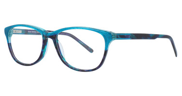 Takumi Eyeglasses TK1084 Teal & Violet Marbled & Turquoise/60