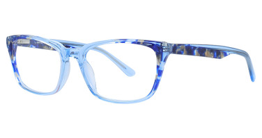 Easyclip Eyeglasses EC483 Blue Crystal & Blue Marbled/50