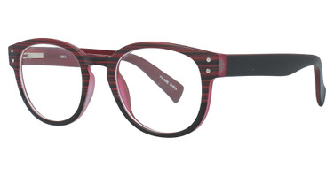 4U Eyeglasses US92 BURGUNDY/BLACK