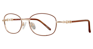 Konishi Eyeglasses KONISHI KF8382 Gold/Taupe/C1