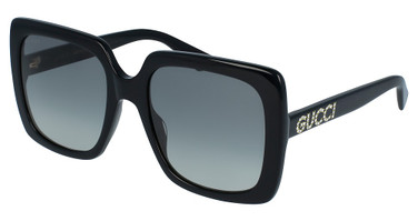 Gucci Eyeglasses GG0418S BLACK-BLACK-GREY/001