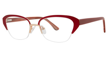 Genevieve Boutique Eyeglasses Chic matte burgundy/gold