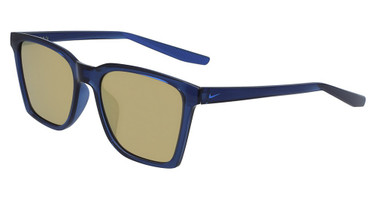 Nike Eyeglasses NIKE BOUT M CT8105 (410) MIDNT NAVY/BROWN W/ GOLD MIRR/410