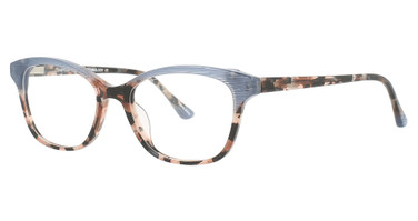 Easyclip Eyeglasses EC514 Blue & Demi Brown/Demi Brown/50