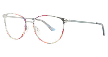 Paradox Eyeglasses P5071 Shiny Light Blue & Marbled Pink / Shiny Light Blue/50