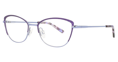 Easyclip Eyeglasses EC527 Satin Violet & Shiny Blue / Shiny Blue/80