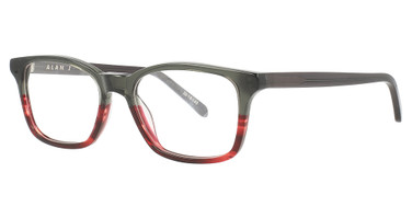 Alan J Eyeglasses AJ-136 Charcoal/Merlot/3