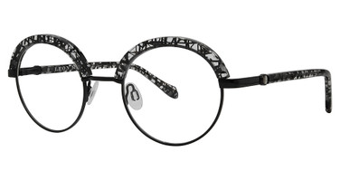 Leon Max Eyeglasses Leon Max 4091 Blk Abstract/174