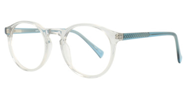 Adin Thomas Eyeglasses AT-460 Silver/Aqua/3