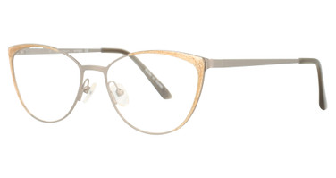Cote d Azur Eyeglasses CDA 291 Gunmetal/Champagne/3