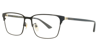 Gucci Eyeglasses GG0756OA BLACK-BLACK-TRANSPARENT/001