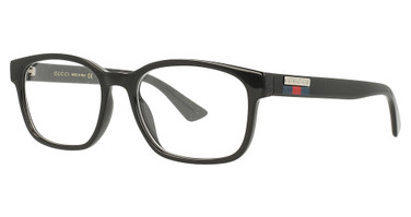 Gucci Eyeglasses GG0749O BLACK-BLACK-TRANSPARENT/004