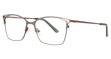 Adin Thomas Eyeglasses AT-466 Graphite/Wine/3
