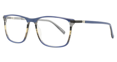 Takumi Eyeglasses TK1156 Blue & Multicolor Lines & Dark Blue/50