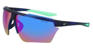 Nike Eyeglasses NIKE WINDSHIELD PRO M DC3389 (410) MATTE NAVY/TURQ MIRROR/410