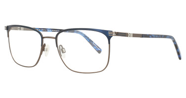 OAKNYC Eyeglasses O3000 Matt Blue & Matt Light Brown/50