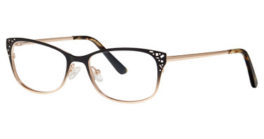 Genevieve Boutique Eyeglasses Highlight matte black/gold ombre