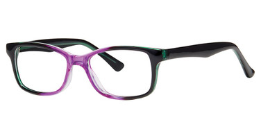 Modern Plastics I Eyeglasses Squiggle jade/purple