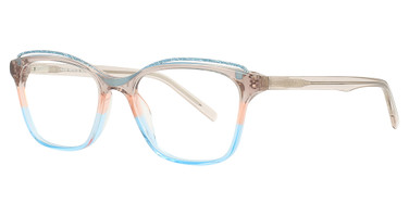 Takumi Eyeglasses TK1172 Crystal Light Brown & Salmon & Turquoise/Crystal Light Brown/10