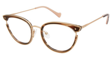 BETSEY JOHNSON Eyeglasses YES PLEASE BROWN/BRN