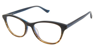 Denon Eyewear Eyeglasses LUNA Blue Tan Fade/71