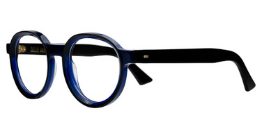 Cutler and Gross Eyeglasses CGOP138449 BLACK ON BLUE/001