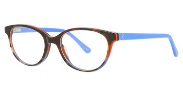 Float-Milan Eyeglasses KP274 Orange/Blue Tort