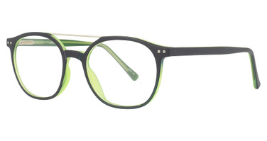 Continental Optical Imports Eyeglasses See N' Be Seen 94 Matte Black/Lime