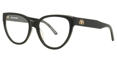 Balenciaga Eyeglasses BB0064O BLACK-BLACK-TRANSPARENT/001