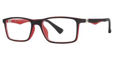 Gotham Eyeglasses Gotham Premium Flex 64 black/red/BLACK/RED