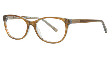 Ellen Tracy Eyeglasses Sedan BROWN HORN LAMINATE