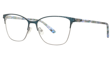 Cote d Azur Eyeglasses CDA-319 Peacock / Graphite/1