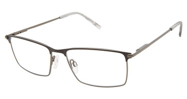 Geoffrey Beene Eyeglasses G470 Dark Gunmetal/Brown/DGN