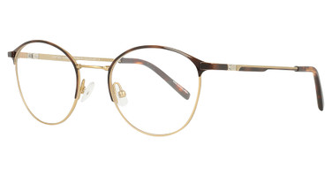 Easytwist Eyeglasses ET9004 Shiny Demi Amber & Shiny Gold/10