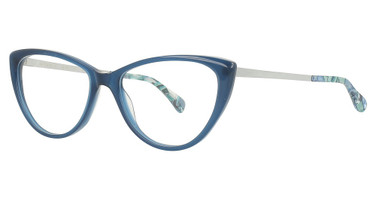 Alan J Eyeglasses AJ-502 Prussian / Silver/1