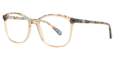 Takumi Eyeglasses TK1178 Brown & Turquoise Marbled & Crystal Brown/10