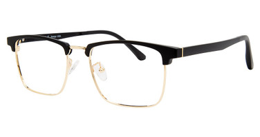 AirMag Eyeglasses AIRMAG A6378 Matte Black/ Gold/C1